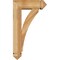 Ekena Millwork Thorton Arts and Crafts Rough Sawn Bracket w/ Offset Brace, Western Red Cedar, 6"W x 16"D x 28"H BKT0604X16X28THR03RWR - alternate 4